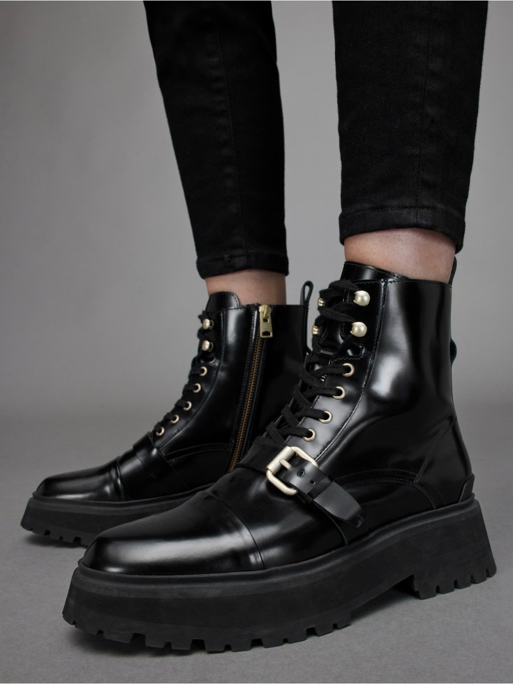 ALLSAINTS STELLAR LEATHER BOOTS